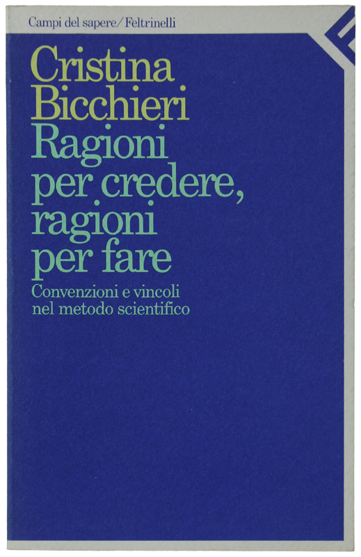 RAGIONI PER CREDERE, RAGIONI PER FARE. Convenzioni e vincoli nel …