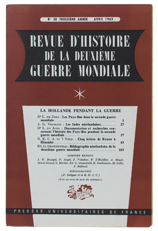 REVUE D'HISTOIRE DE LA DEUXIÈME GUERRE MONDIALE - N. 50 …