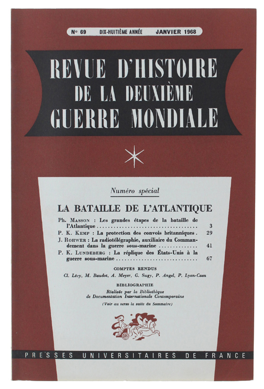REVUE D'HISTOIRE DE LA DEUXIÈME GUERRE MONDIALE - N. 69 …