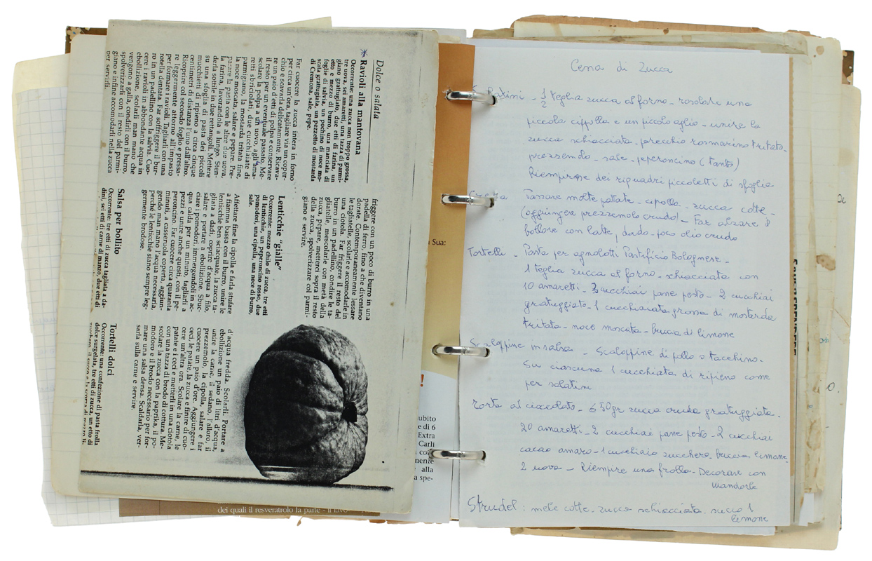 RICETTE MANOSCRITTE + RITAGLI GASTRONOMICI VARI, 1930-1990