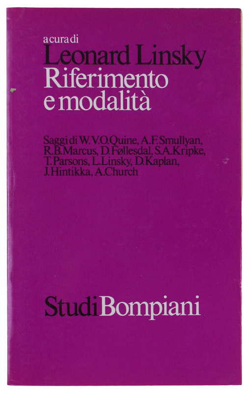 RIFERIMENTO E MODALITA'.