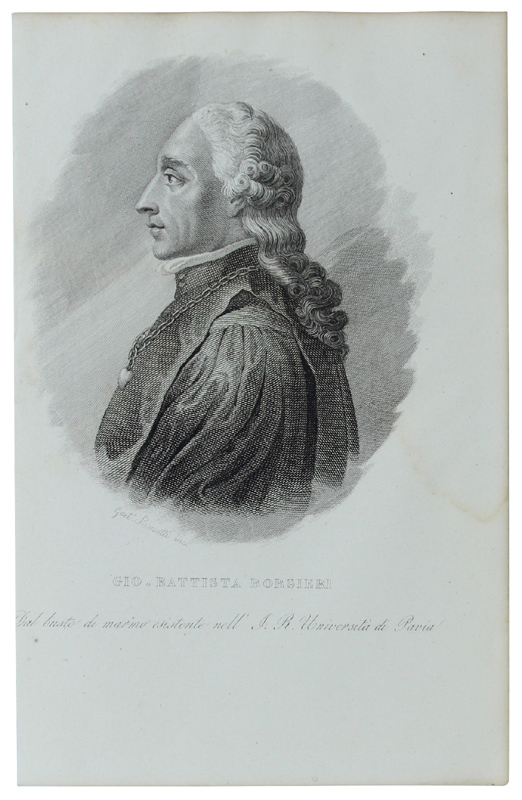 GIO.BATTISTA BORSIER. Incisione su rame di G.Bonatti, 1840 ca. (205x130 …