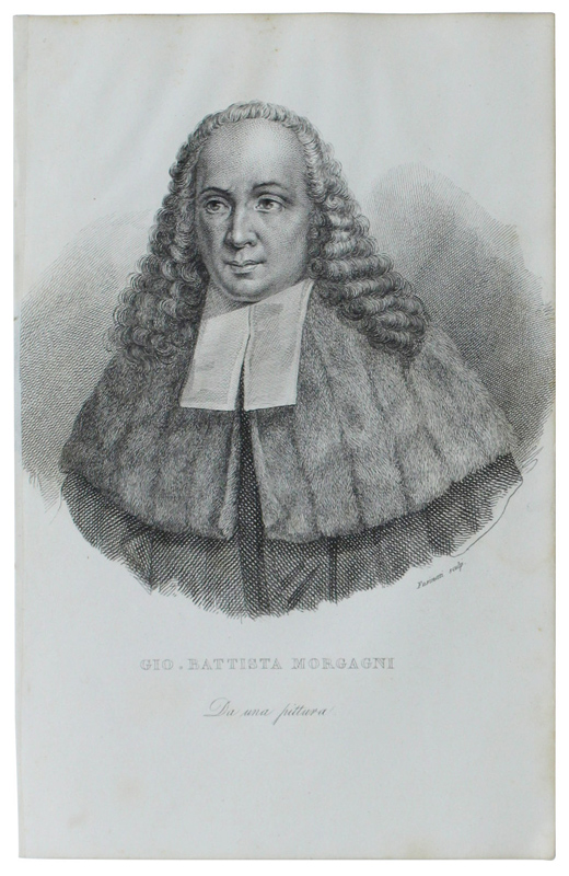 GIO. BATTISTA MORGAGNI incisione su rame di Fusinati 1837 ca.(205x130 …