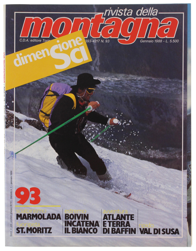 RIVISTA DELLA MONTAGNA. N. 93/1988