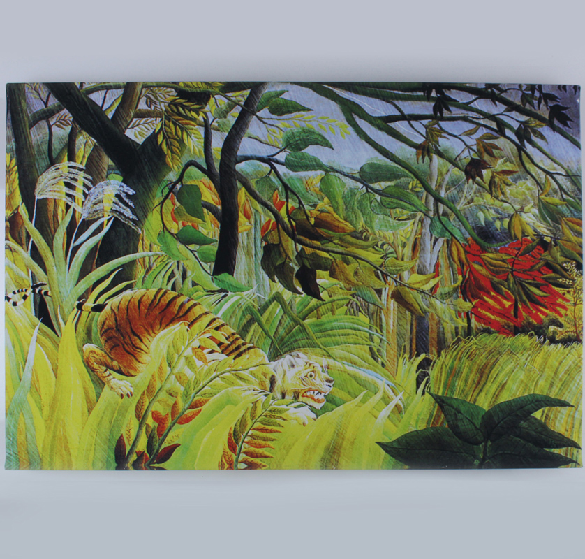 Rousseau Henri TIGRE IN UNA TEMPESTA TROPICALE Stampa 60x40 cm …