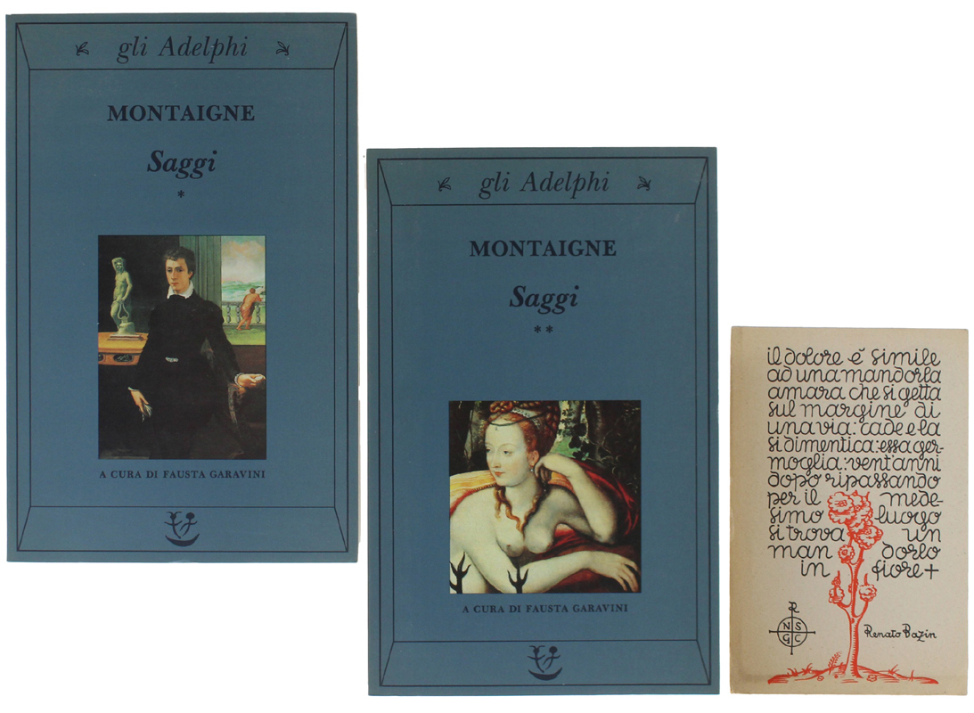 SAGGI [volumi come nuov1 + cartolina allegata]