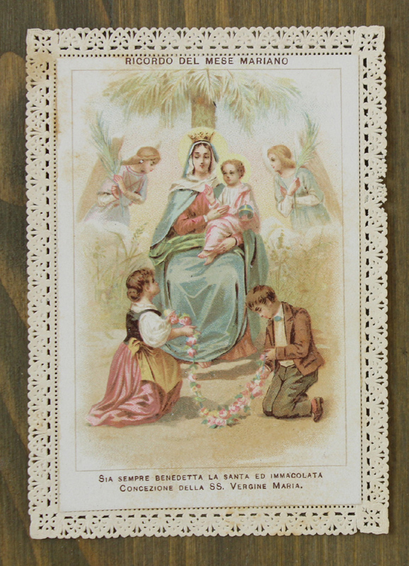 Santino: Sia sempre benedetta la santa ed immacolata concezione. Ricordo …