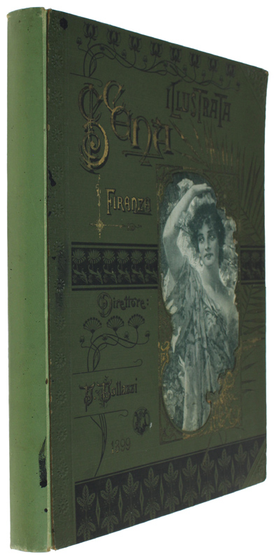 SCENA ILLUSTRATA Annata 1899 completa. Legatura tela editoriale. Splendido vol.