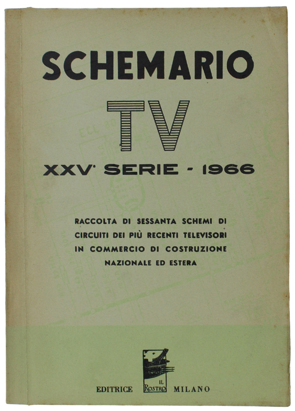 SCHEMARIO TV - XXV SERIE - 1966.