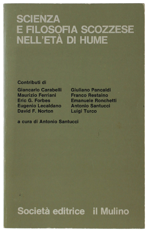 SCIENZA E FILOSOFIA SCOZZESE NELL'ETA' DI HUME.