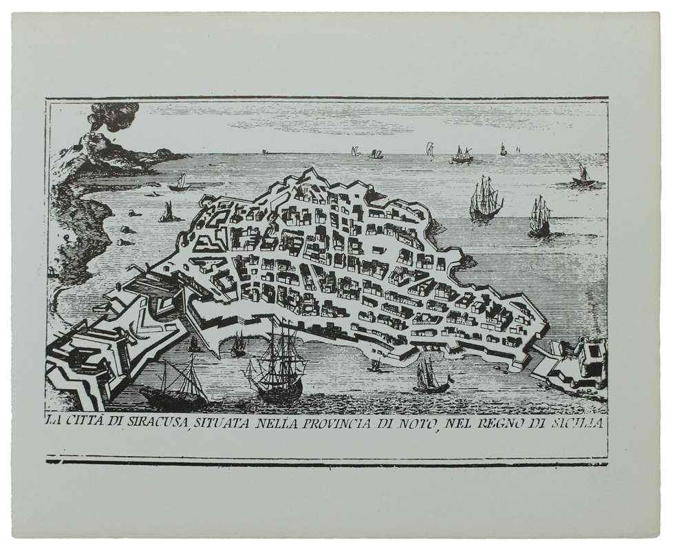 SIRACUSA: ANTICA MAPPA / VEDUTA - Ristampa anastatica (1970 ca.)