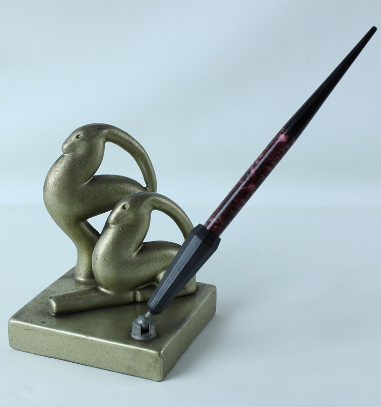 STILOFORO "Art Deco"portapenna vintage (1930 ca.) con penna Astura funzionante