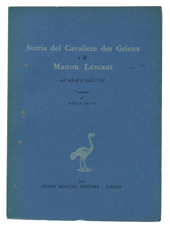 STORIA DEL CAVALIERE DES GRIEUX E DI MANON LESCAUT
