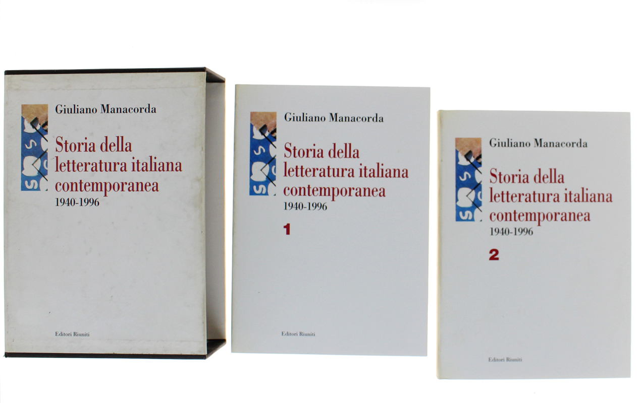 STORIA DELLA LETTERATURA ITALIANA CONTEMPORANEA 1940-1996 [come nuova in cofanetto]