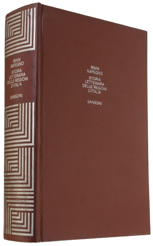 STORIA LETTERARIA DELLE REGIONI D'ITALIA