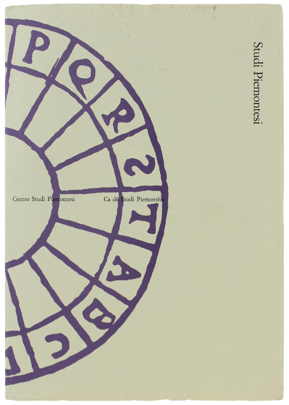 STUDI PIEMONTESI. Vol. XXVII - 1998, fasc. 1