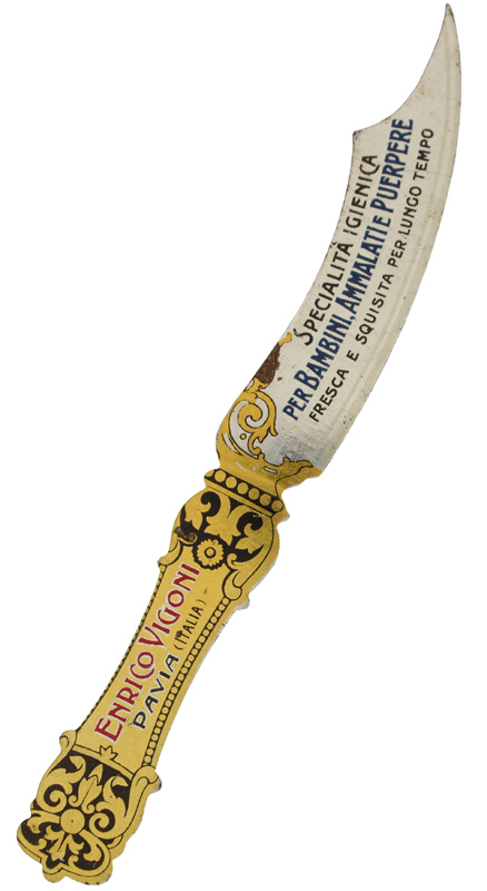 TAGLIACARTE VINTAGE : PASTICCERIA ENRICO VIGONI - PAVIA