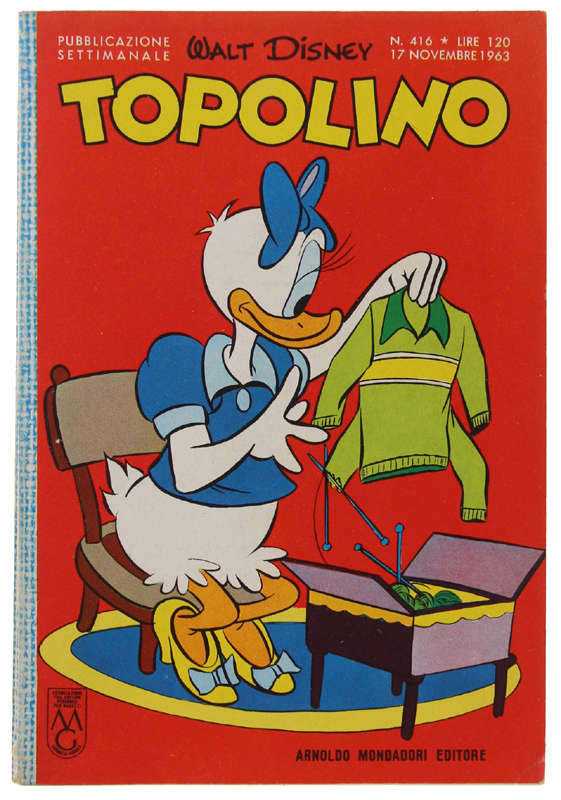 TOPOLINO N. 416 [Libretto, copertina e dorso in splendido stato]