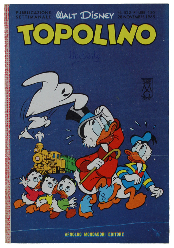 TOPOLINO N. 522 anno 1965 - Libretto. Copertina con firmetta, …