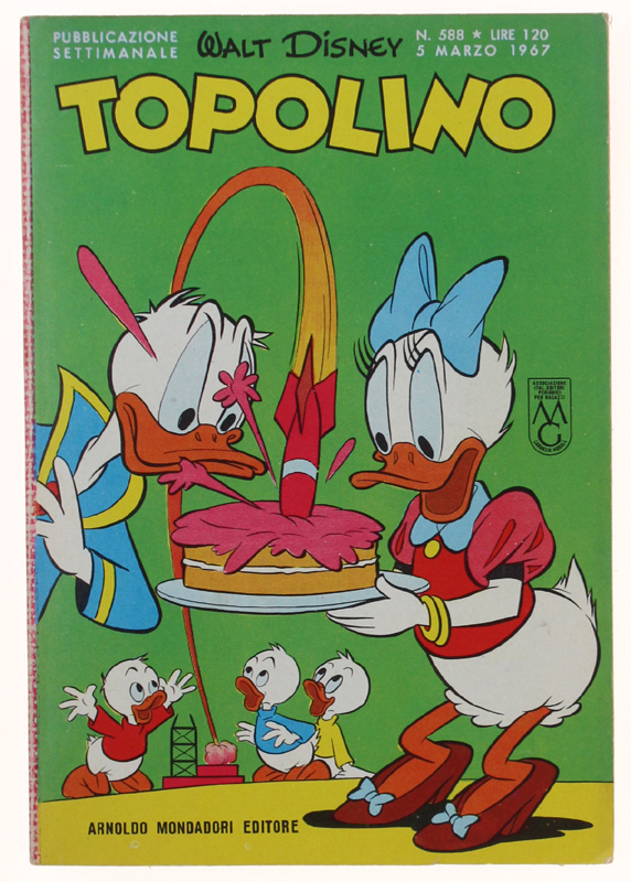 TOPOLINO N. 588 [Libretto, copertina e dorso in ottimo stato]
