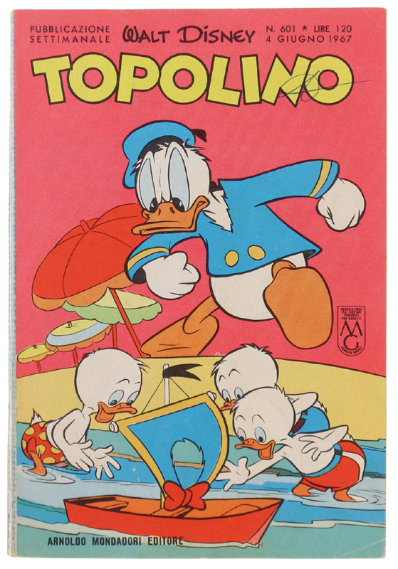 TOPOLINO N. 601 [piccola sigla in copertina, libretto e dorso …