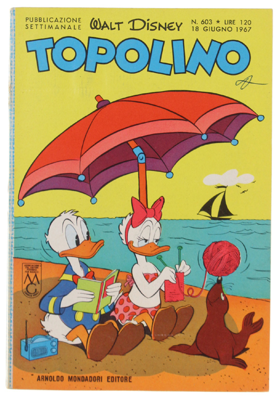 TOPOLINO N. 603 [piccola sigla in copertina, libretto e dorso …