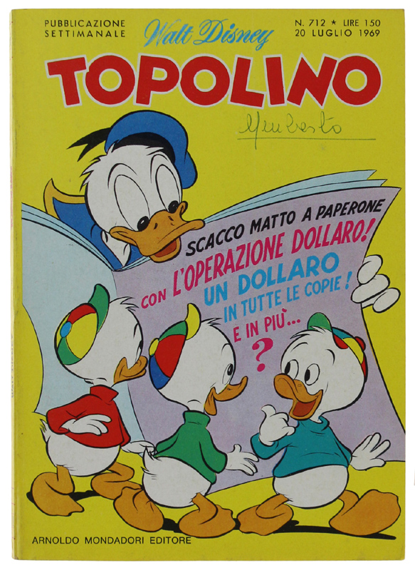 TOPOLINO N. 712 [Libretto e dorso in ottimo stato]