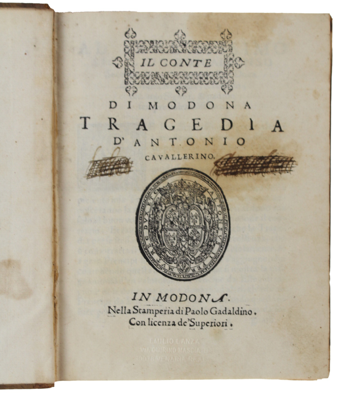 TRAGEDIE D'ANTONIO CAVALLERINO