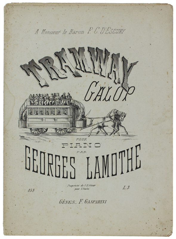 TRAMWAY GALOP pour piano op. 153. [spartito]