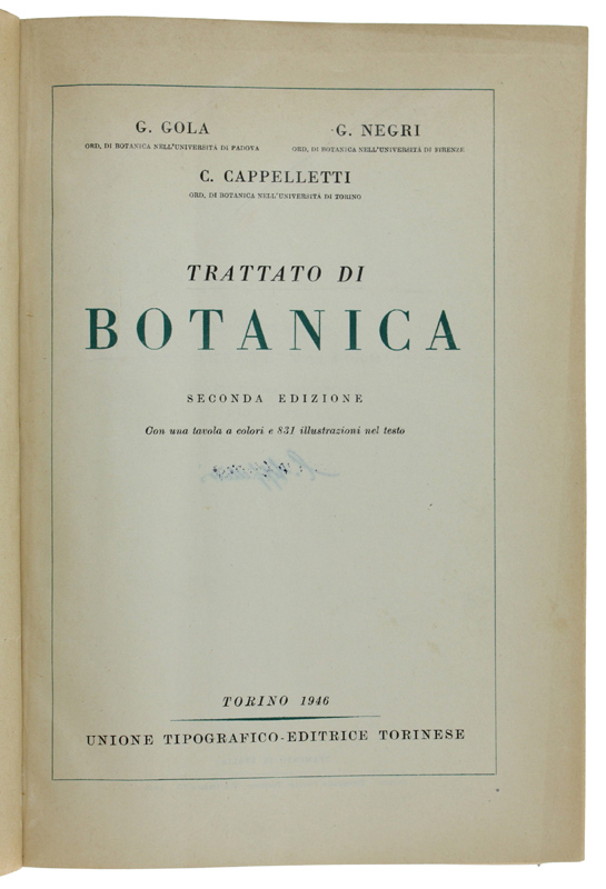 TRATTATO DI BOTANICA