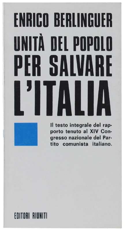 UNITA' DEL POPOLO PER SALVARE L'ITALIA