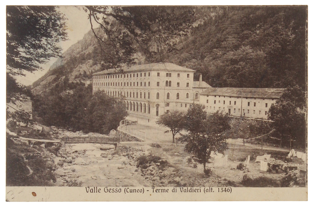 VALLE GESSO (CUNEO). Terme di Valdieri. Cartolina, circa 1910 (cm …