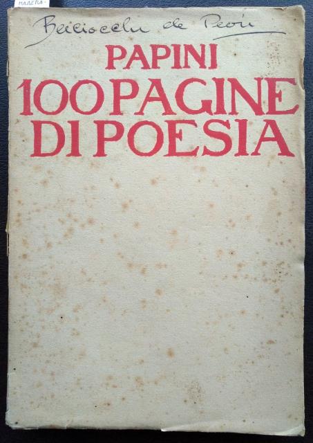 100 pagine di poesia.