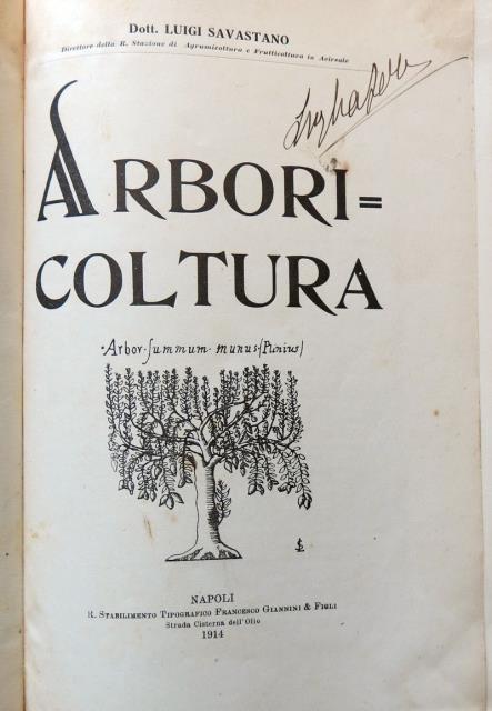 Arboricoltura.