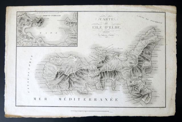 Carte de l'Ile d'Elbe.