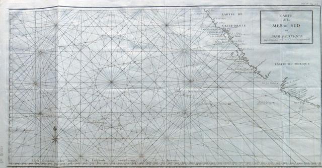 Carte de la mer du Sud ou Mer Pacifique.