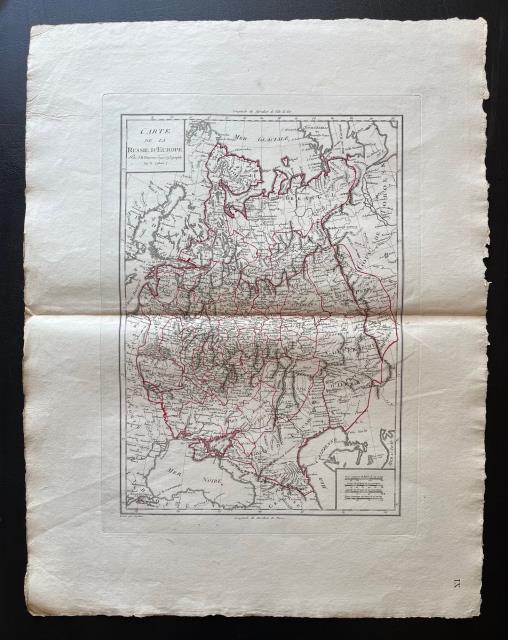 Carte de la Russie d'Europe.