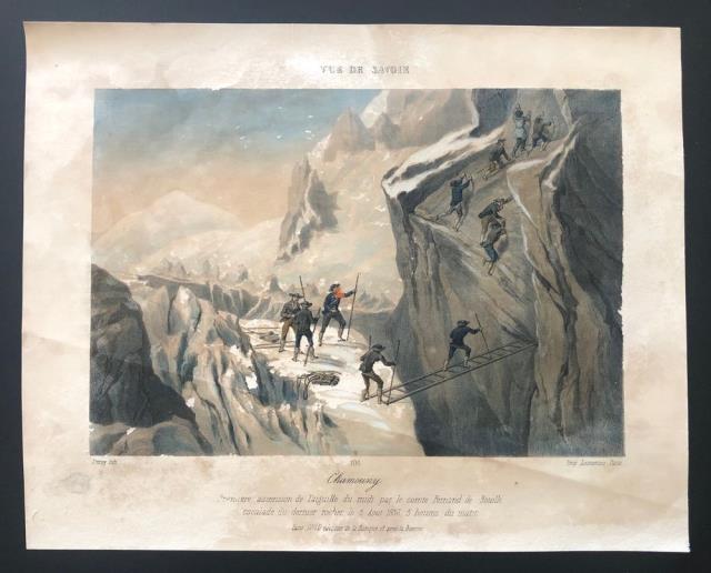 Chamouny. Premiere ascension de l'aiguille du midi par le comte …