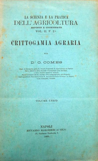 Crittogamia agraria.