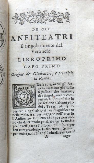 De gli anfiteatri e singolarmente del Veronese. Libri due ne’ …