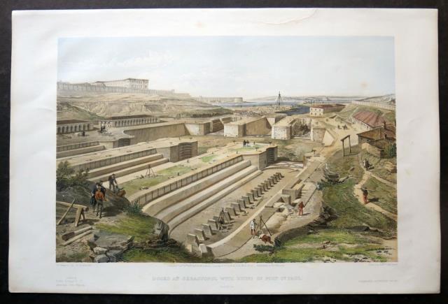 Docks at Sebastopol with ruins of Fort S.t Paul.