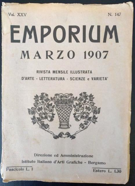 Emporium. Rivista Mensile illustrata d'Arte – Letteratura – Scienze e …