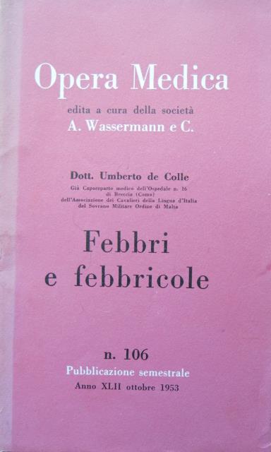 Febbri e febbricole.