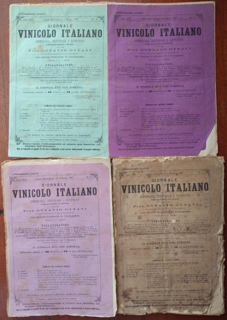 Giornale vinicolo italiano. Commerciale, industriale e scientifico. Fondato nel 1875 …