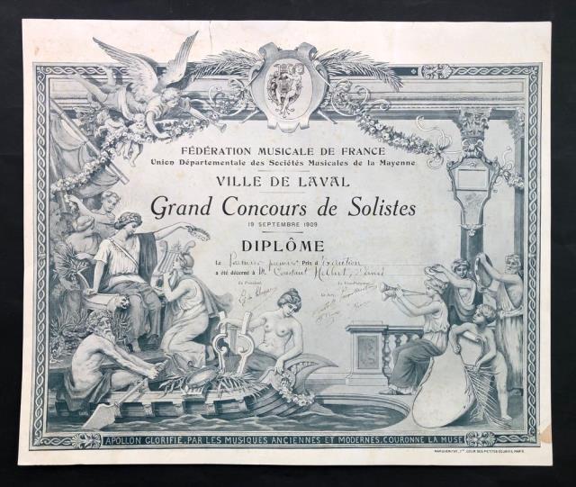 Grand Concours de Solistes.19 Septembre 1909.