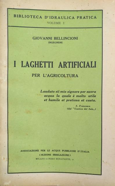 I laghetti artificiali per l’agricoltura.