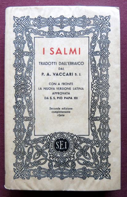 I Salmi. Tradotti dall'Ebraico.