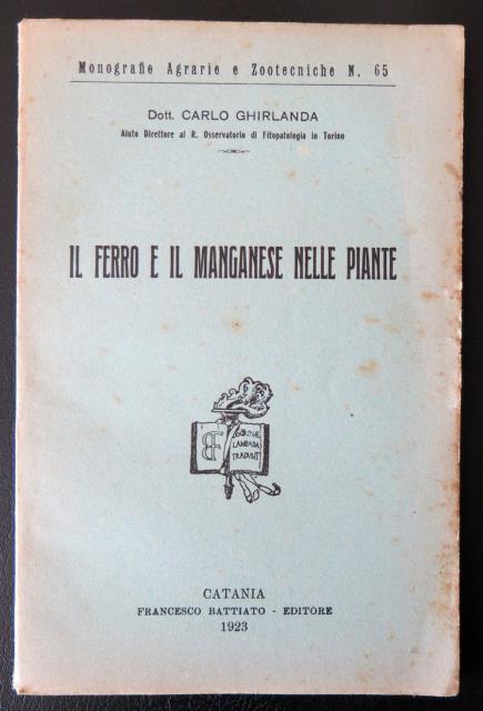 Il ferro e il manganese nelle piante.