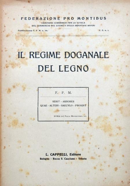 Il regime doganale del legno.