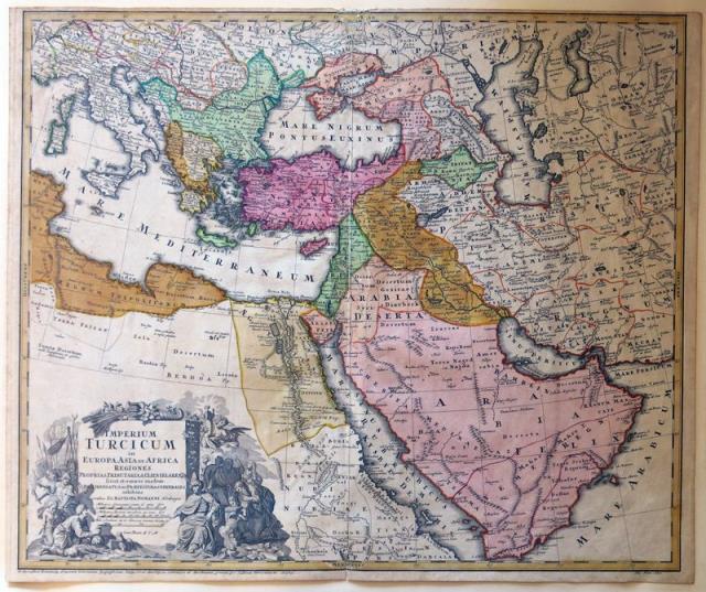 Imperium Turcicum in Europa, Asia et Africa Regiones.